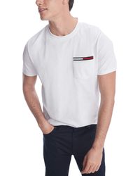 Tommy Hilfiger - Essential Short Sleeve Crewneck Flag Pocket T-shirt - Lyst