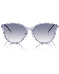Emporio Armani - Ea4220f Low Bridge Fit Cat Eye Sunglasses - Lyst