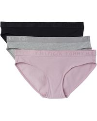 Tommy Hilfiger - S Cotton Bikini Underwear With Elastic Waistband 3-pack - Lyst