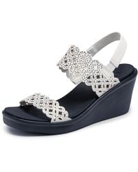 Skechers - Rumble On-sassy Dayz Wedge Sandal - Lyst