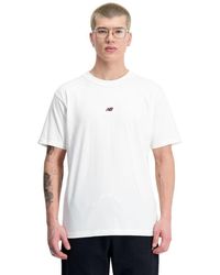 New Balance - Sport Essentials Premium Cotton T-shirt In White - Lyst