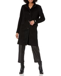 DKNY - Womens Outerwear Wool,black,small - Lyst