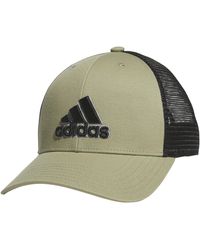 adidas - Mesh Back Structured Low Crown Adjustable Fit Snapback Hat - Lyst
