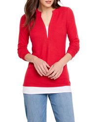 NIC+ZOE - Nic+zoe Cozy Mix Media Layer Top - Lyst