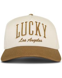 Lucky Brand - Cotton Embroidered Baseball Cap With Adjustable Straps For And - Lyst