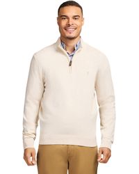 Izod - Premium Essentials Quarter Zip Sweater - Lyst