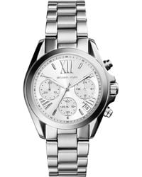 Michael Kors - Mini Bradshaw Silver-tone Watch Mk6174 - Lyst