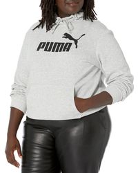 PUMA - Essentials Logo Fleece Hoodie - Lyst