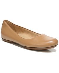Naturalizer - S Maxwell Round Toe Comfortable Classic Slip On Ballet Flats ,frappe Beige Tan Leather,11 Wide - Lyst