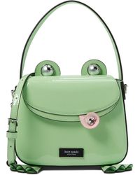 Kate Spade - Lily Patent Leather 3d Frog Hobo - Lyst