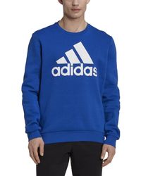 adidas - Essentials Big Logo Fleece Sweatshirt - Lyst