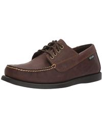 Jos A Bank Leather Eaton Moc Toe In Tan In Black For Men Lyst