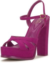 Jessica Simpson - Giddings Block Heel Platform Sandal Heeled - Lyst