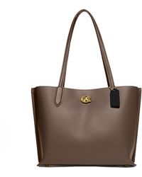 COACH - Polished Pebble Leather Willow Tote - Lyst