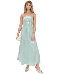 Shoshanna - Midnight Sequin Pinstripe Kiara Dress - Lyst