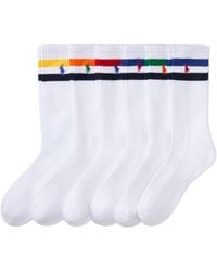 Polo Ralph Lauren - Classic Sport Performance Cotton Crew Socks 6 Pair Pack - Lyst