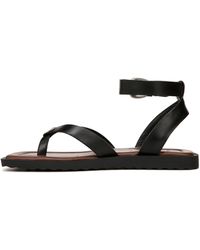 Vince - Samuela Ankle Strap Slip On Sandal Black Leather 9.5 M - Lyst