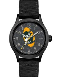 Timex - Nfl Scout 40mm Watch – Green Bay Packers With Black Fabric - Lyst