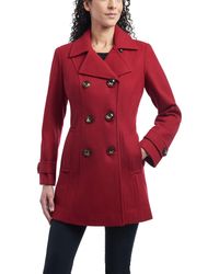 anne klein belted wrap coat