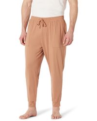 Amazon Essentials - Knitted Cotton Blend Jogger Pyjama Bottoms - Lyst