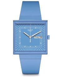 Swatch - Casual Watch Blue Bioceramic Quartz What If?...sky - Lyst