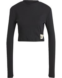 adidas - Lounge French Terry Ribbed T-shirt - Lyst