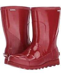 low heel sorel rain boots