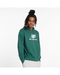 New Balance - Sport Essentials French Terry Logo Hoodie - Lyst