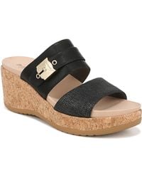 Dr. Scholls - Dr. Scholl's S Cali Vibe Wedge Sandal Black 7 M - Lyst