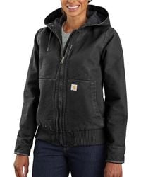 Carhartt - Wj130 Washed Duck Active Jacket Clothing, Nylon/Cotton - Lyst