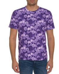 Robert Graham - Skull Camo Short-sleeve Cotton Knit T-shirt - Lyst