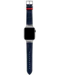 Ted Baker - Blue Croco Leather Strap For Apple Watch® - Lyst