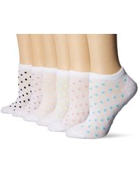 Hanes 6-pack Invisible Comfort Scoop Cut No Show Sport Liner - White