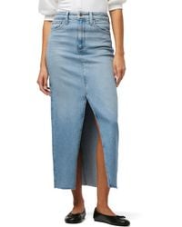 Joe's Jeans - The Eva High Rise Maxi Denim Skirt With Front Slit - Lyst