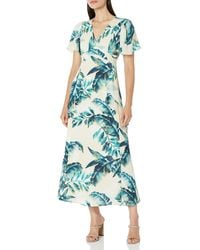 Maggy London - S Dresses Romantic Sophisticated V-neck Midi Occasion Event Shower Guest Of Wedding - Lyst