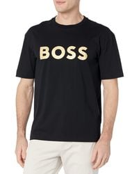 BOSS - Boss S Big Logo Jersey Cotton T-shirt - Lyst