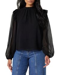 The Drop - 's Feme Romantic Ruffle Shoulder Blouse - Lyst