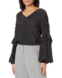 Ramy Brook - Amber Embellished Long Sleeve Top - Lyst
