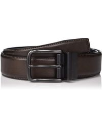 Perry Ellis Mens Portfolio Casual Brown Reversible Belt 35mm