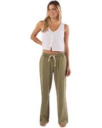 Rip Curl - Cotton Crepe Poplin Beach Pants – Smocked - Lyst