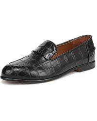 Franco Sarto - S Mirabelle Loafer Black Croc Print Leather 8.5 M - Lyst