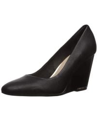 Kenneth Cole Leather Ellis Wedge Pump 