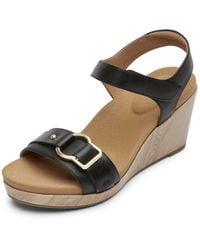 Rockport - Briah 2 Two-band Wedge Sandal - Lyst