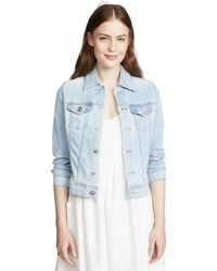 AG Jeans - Robyn Fitted Stretch Denim Jacket - Lyst