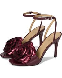 Michael Kors - S Elodie Sandals Oxblood 8.5 Medium - Lyst