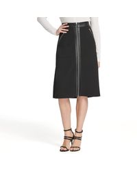 DKNY - Elevated Midi Front Zip Sportswear Skirt - Lyst