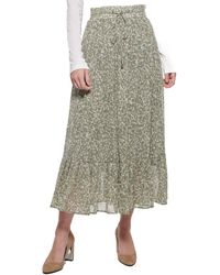 DKNY - Chiffon Ruffle Printed Sportswear Skirt - Lyst