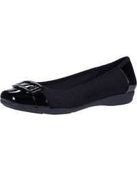 anne klein sport women's able fabric ballet flat