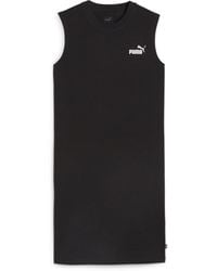 PUMA - Essentials Sleeveless Dress Black - Lyst