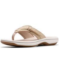 Clarks - Cloudsteppers Breeze Sea Flip-flop - Lyst